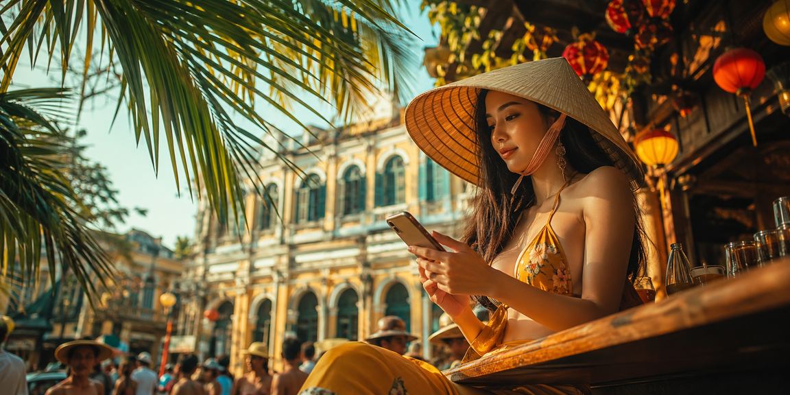 Trò chơi tài xỉu xúc xắc tại Thành phố Hồ Chí Minh với nón lá truyền thống